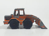 Vintage Majorette No. 211 & 263 Tracto Bull Dozer Front End Loader Orange 1/87 Scale Die Cast Toy Construction Equipment Vehicle