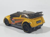 2014 Hot Wheels Track Aces Super Gnat Yellow Die Cast Toy Car Vehicle