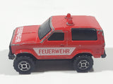 Vintage Majorette Sonic Flashers Ford Bronco Feuerwehr Fire Red Die Cast Toy Car Vehicle