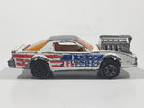 Vintage Majorette Pontiac Firebird Trans Am White Die Cast Toy Car Vehicle with Blown Motor