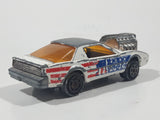 Vintage Majorette Pontiac Firebird Trans Am White Die Cast Toy Car Vehicle with Blown Motor