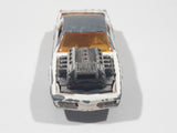 Vintage Majorette Pontiac Firebird Trans Am White Die Cast Toy Car Vehicle with Blown Motor