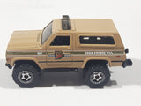 2009 Matchbox Croc Zoo Chevy Blazer 4x4 Tan Brown Die Cast Toy Car Vehicle