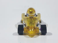 1994 Hot Wheels Top Speed Cryo Pump Yelow with Purple and Chrome Plastic Die Cast Toy Car Vehicle with Hook Bottom