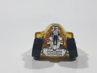 1994 Hot Wheels Top Speed Cryo Pump Yelow with Purple and Chrome Plastic Die Cast Toy Car Vehicle with Hook Bottom