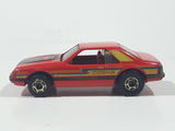 Vintage 1982 Hot Wheels The Hot Ones 1979 Ford Mustang Cobra Enamel Red Die Cast Toy Car Vehicle