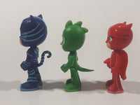 Frog Box Just Play PJ Masks Catboy Gekko Owlette 3 1/2" Tall Toy Figure Set of 3