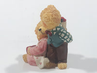 Avon Lovable Teddies Sarah & Theodore "A Gift of Love" 3 1/4" Tall Resin Figure