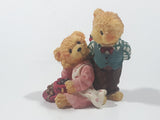 Avon Lovable Teddies Sarah & Theodore "A Gift of Love" 3 1/4" Tall Resin Figure