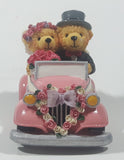 Avon Lovable Teddies Sarah & Theodore "Just Married" 4" Long Resin Figurine Car Ornament