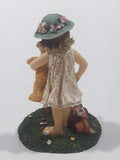 Rare Avon Childhood Memories Collection "Flower Child" 4 3/8" Tall Resin Figurine