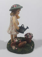 Rare Avon Childhood Memories Collection "Flower Child" 4 3/8" Tall Resin Figurine