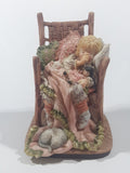 Rare 1990 Enesco Laura's Attic by Karen Hahn "It's Been A Long Day" 4 3/4" Tall Resin Figurine