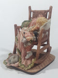 Rare 1990 Enesco Laura's Attic by Karen Hahn "It's Been A Long Day" 4 3/4" Tall Resin Figurine