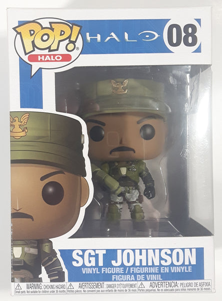 Funko Pop! Halo #08 Sgt Johnson 4" Tall Vinyl Figure New in Box