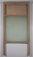 Antique Wood Framed Glass Washboard 12" x 23 1/2"