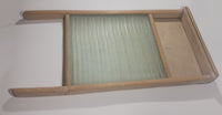 Antique Wood Framed Glass Washboard 12" x 23 1/2"