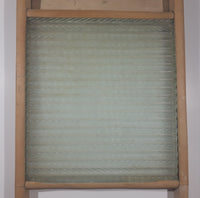 Antique Wood Framed Glass Washboard 12" x 23 1/2"