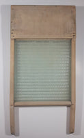 Antique Wood Framed Glass Washboard 12" x 23 1/2"