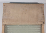 Antique Wood Framed Glass Washboard 12" x 23 1/2"