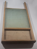 Antique Wood Framed Glass Washboard 12" x 23 1/2"