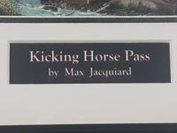 Max Jacquiard "Kicking Horse Pass" Canadian Pacific Railway Train 13 3/4" x 16 1/4" Framed Art Print