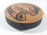 Vintage Clarence A. Wells Salmon Themed 10 1/2" Bent Wood Aboriginal Drum Art