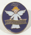 Elks Royal Purple Angel Themed 3/4" x 1" Enamel Metal Lapel Pin