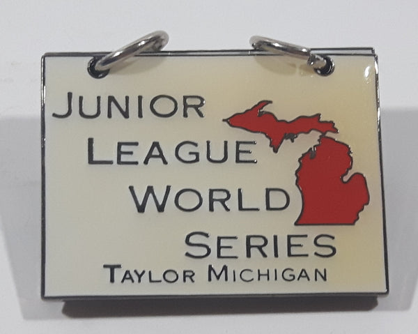 Junior League World Series Taylor Michigan 1999 JLWS Dream Team Stats Score Sheet Two Page "Good Luck To All!!!" Enamel Metal Lapel Pin