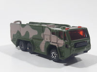 Unknown Brand Military Radar Truck Camouflage Green and Brown Die Cast Toy Car Vehicle