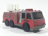 1992 Tonka Red Fire Ladder and Hook Truck Die Cast Toy Vehicle - McDonald's Happy Meal