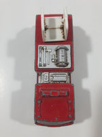 1992 Tonka Red Fire Ladder and Hook Truck Die Cast Toy Vehicle - McDonald's Happy Meal