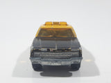Vintage Majorette No. 240 Chevrolet Impala 444 Taxi Cab Black and Yellow 1/69 Scale Die Cast Toy Car Vehicle - Missing Doors
