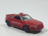 Motor Max Fire Department Chief Red w/ Blue Lights No. 6071 Die Cast Toy Car Emergency Rescue Vehicle