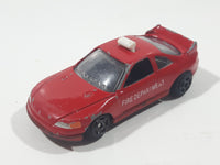 Motor Max Fire Department Chief Red w/ Blue Lights No. 6071 Die Cast Toy Car Emergency Rescue Vehicle