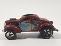 2009 Hot Wheels Racing Pass'n Gasser Flat Brown Die Cast Toy Race Car Vehicle