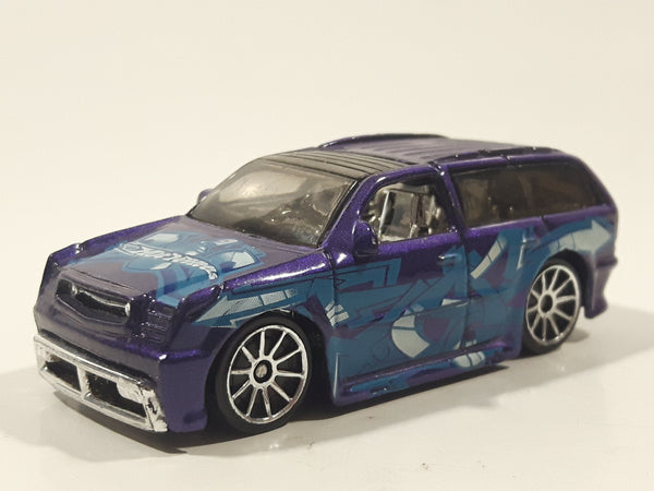 2004 Hot Wheels Tag Rides Boom Box Purple Die Cast Toy Car Vehicle