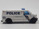 2017 Matchbox Police Ford Panel Van White Die Cast Toy Car Vehicle