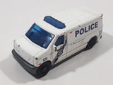 2017 Matchbox Police Ford Panel Van White Die Cast Toy Car Vehicle