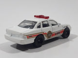 2009 Matchbox Fire Ford Crown Victoria Fire Chief White Die Cast Toy Car Vehicle