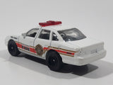 2009 Matchbox Fire Ford Crown Victoria Fire Chief White Die Cast Toy Car Vehicle