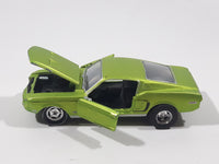 2019 Castline 1968 Ford Mustang Lime Green Die Cast Toy Car Vehicle with Opening Doors and Hood Missing Motor and Seats