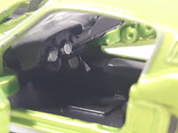 2019 Castline 1968 Ford Mustang Lime Green Die Cast Toy Car Vehicle with Opening Doors and Hood Missing Motor and Seats