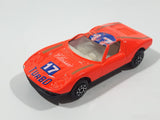 Vintage Yat Ming Lamborghini Miura Classic 17 Turbo Bright Neon Orange Die Cast Toy Car Vehicle