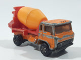Vintage Universal Products No. M1006 Cabover Semi Truck Cement Mixer Orange Red YellowDie Cast Toy Car Vehicle Made in Hong Kong