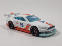 2019 Hot Wheels Muscle Mania Custom '18 Ford Mustang GT Gulf White Die Cast Toy Car Vehicle