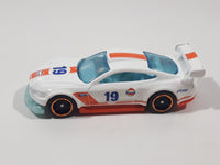 2019 Hot Wheels Muscle Mania Custom '18 Ford Mustang GT Gulf White Die Cast Toy Car Vehicle