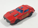 Vintage 1978 Matchbox Lesney Superfast No. 64 Fire Chief Red Die Cast Toy Car Firefighting Vehicle