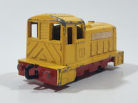 Vintage 1978 Lesney Matchbox Superfast No. 24 Shunter Train Locomotive Yellow Die Cast Toy Car Railway Railroad Vehicle