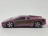 2002 Maisto Ultimate Marvel Lamborghini Diablo Green Goblin Metallic Purple Pink 1/64 Scale Die Cast Toy Dream Super Car Vehicle